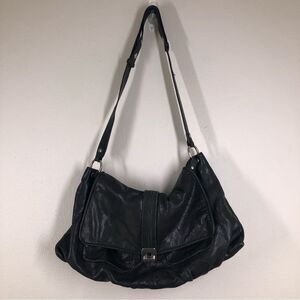 Kooba Black Leather Purse Cross Body And Shoulder Bag Pockets OS